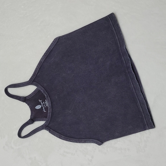 FP Movement Happiness Runs Cropped Ribbed Tank Top Washed Black Medium/Large - Picture 3 of 17